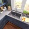 Nantucket Sinks Low Divide 50/50 Double Bowl Undermount Granite Composite Titanium Grey PR5050-LDTI - alternate 5